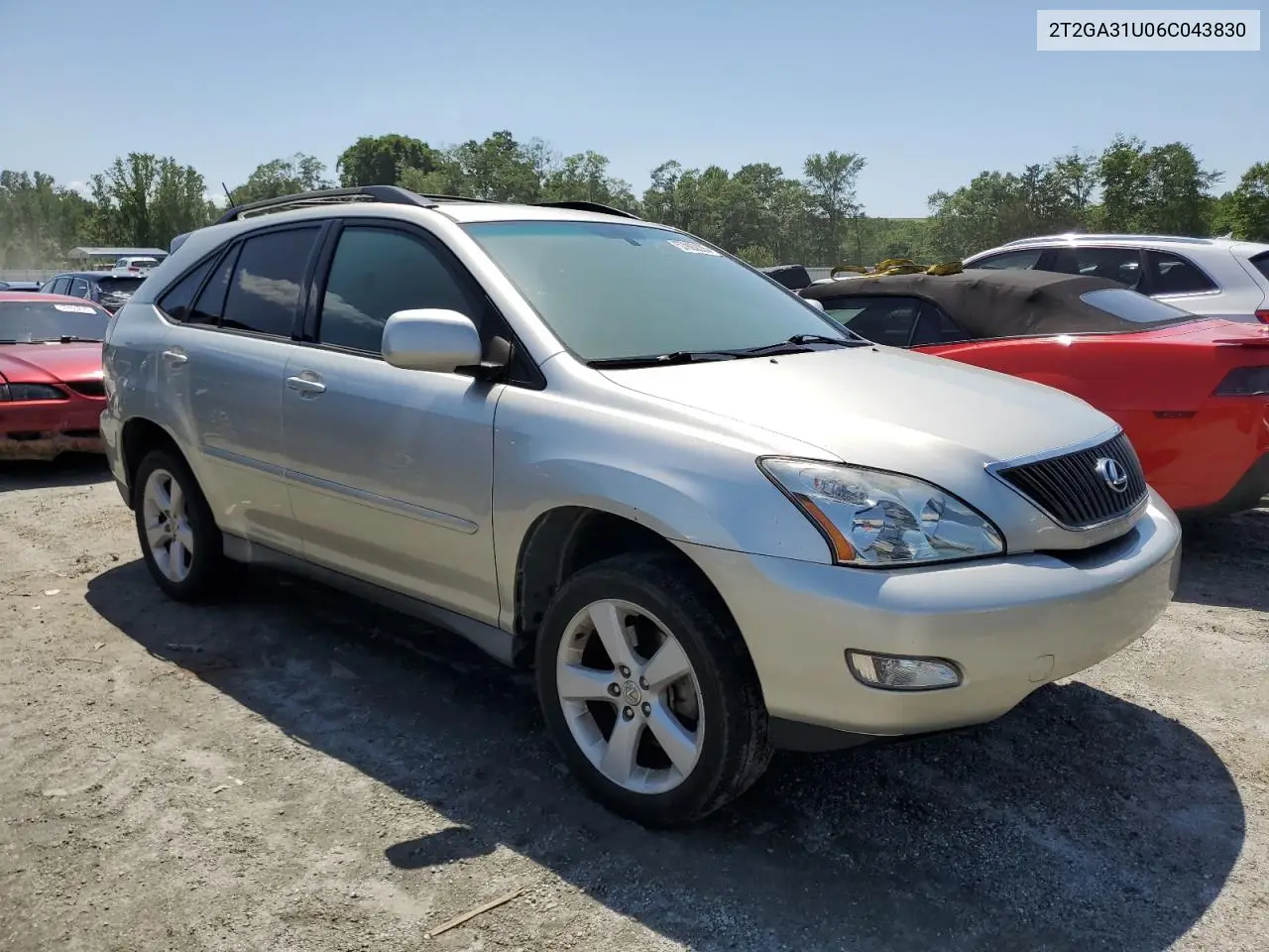 2006 Lexus Rx 330 VIN: 2T2GA31U06C043830 Lot: 57992225