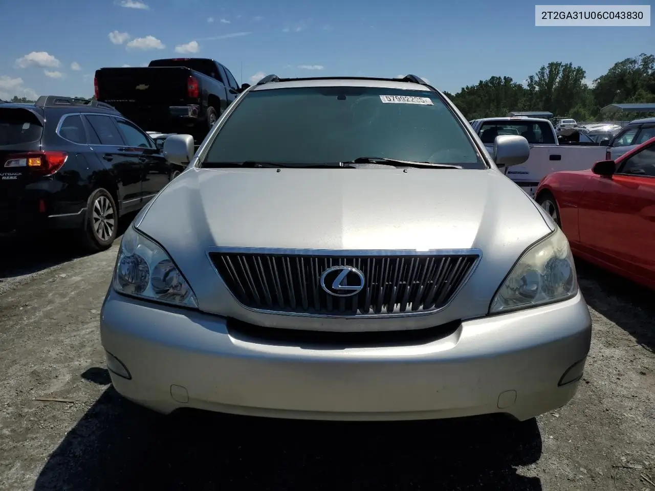2006 Lexus Rx 330 VIN: 2T2GA31U06C043830 Lot: 57992225