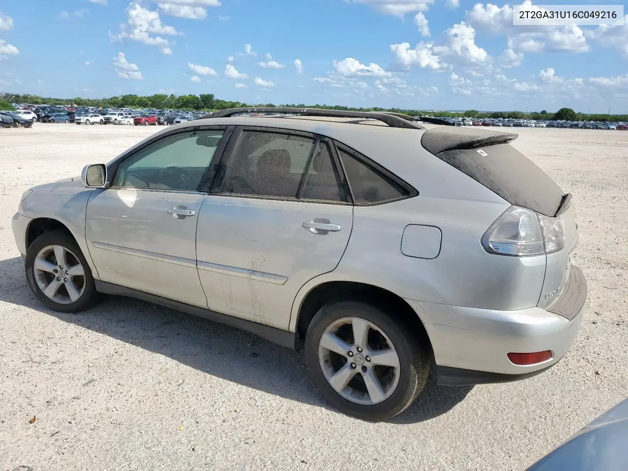 2006 Lexus Rx 330 VIN: 2T2GA31U16C049216 Lot: 62678315