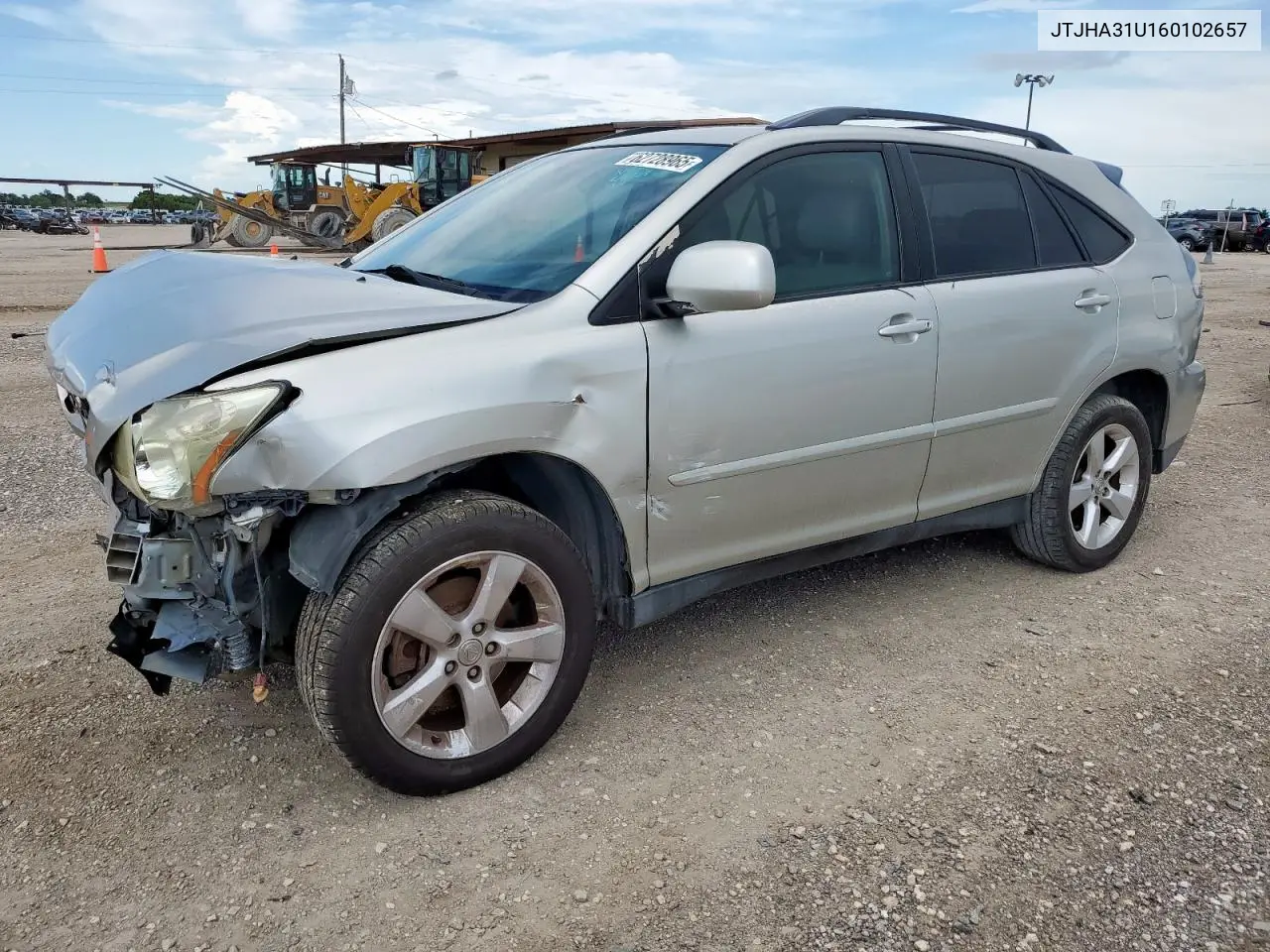 2006 Lexus Rx 330 VIN: JTJHA31U160102657 Lot: 62728965