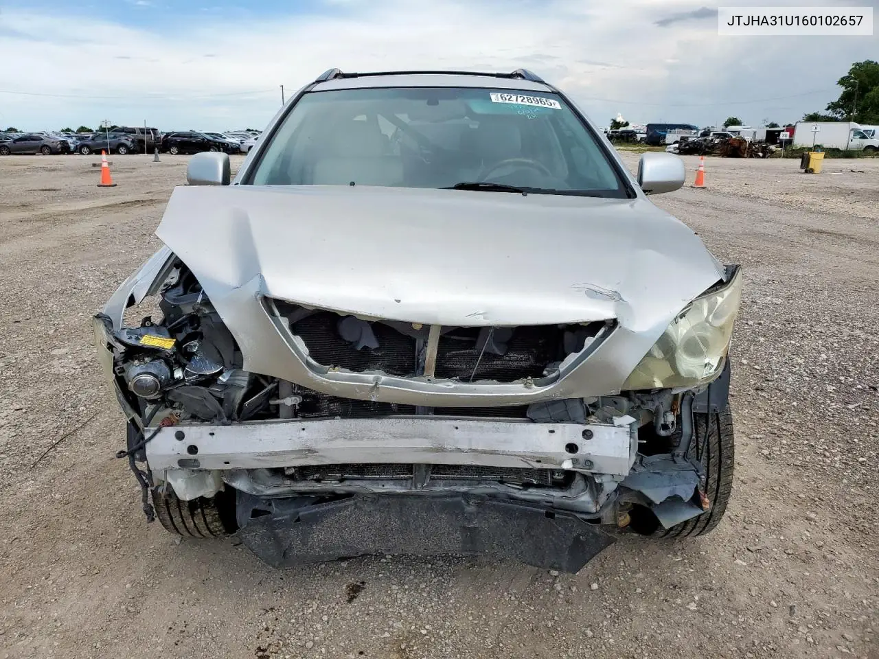 2006 Lexus Rx 330 VIN: JTJHA31U160102657 Lot: 62728965