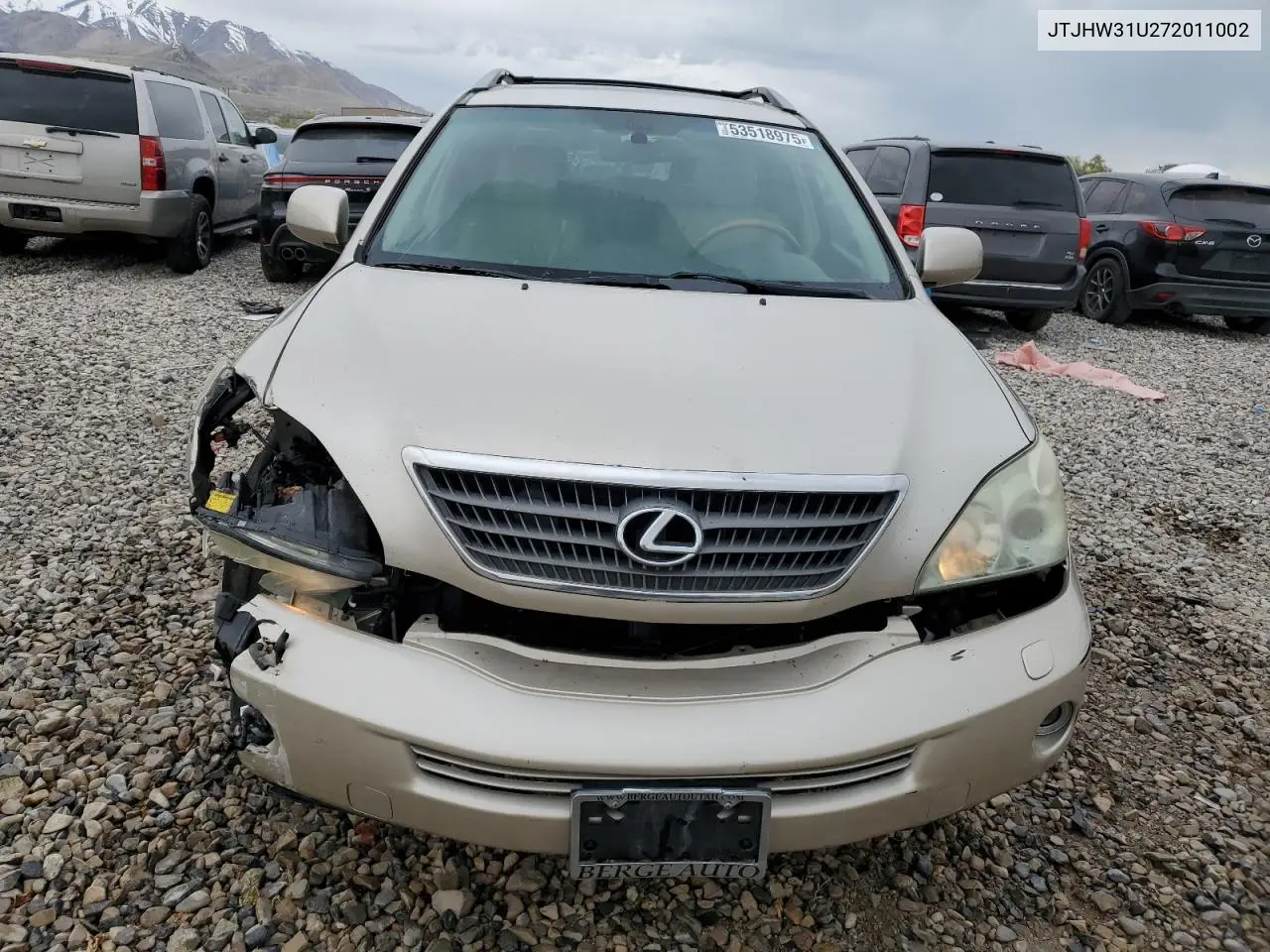 2007 Lexus Rx 400H VIN: JTJHW31U272011002 Lot: 53518975