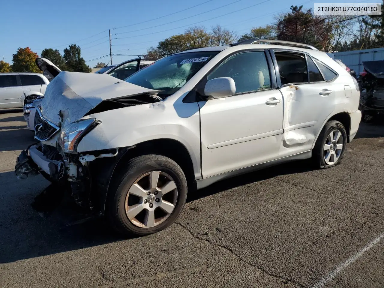 2007 Lexus Rx 350 VIN: 2T2HK31U77C040183 Lot: 53807855