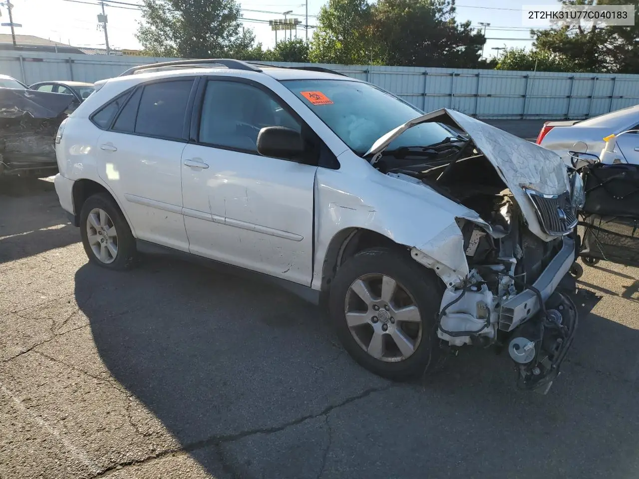2007 Lexus Rx 350 VIN: 2T2HK31U77C040183 Lot: 53807855