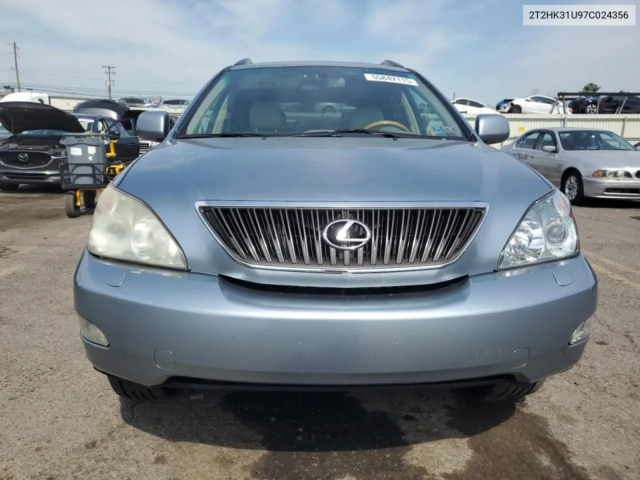 2007 Lexus Rx 350 VIN: 2T2HK31U97C024356 Lot: 55842115