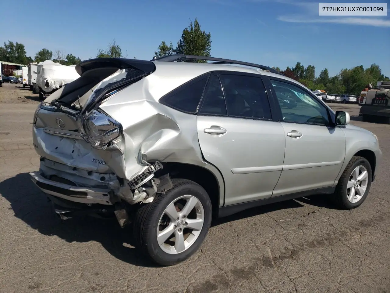 2007 Lexus Rx 350 VIN: 2T2HK31UX7C001099 Lot: 56254255