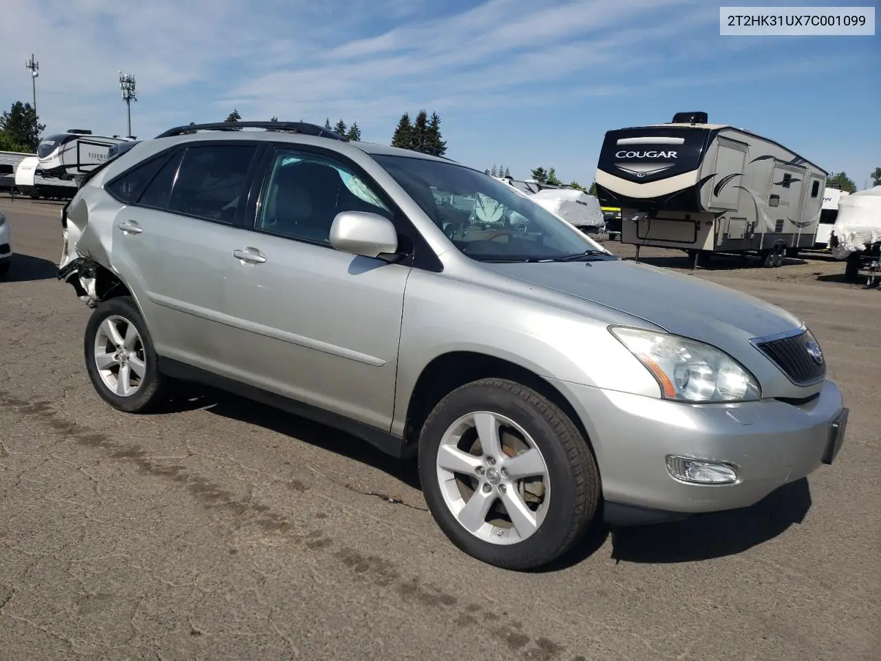 2007 Lexus Rx 350 VIN: 2T2HK31UX7C001099 Lot: 56254255