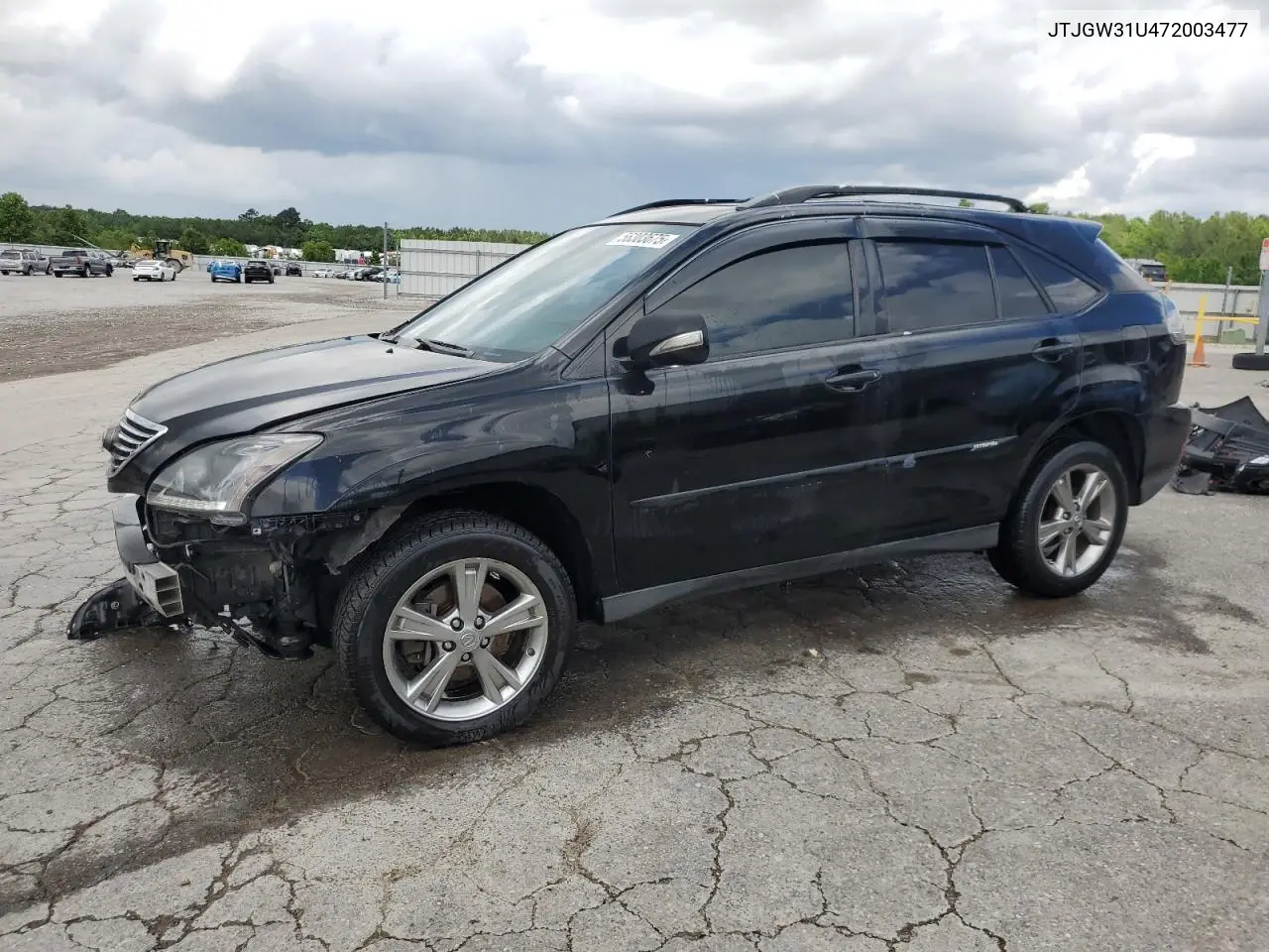 2007 Lexus Rx 400H VIN: JTJGW31U472003477 Lot: 56303675