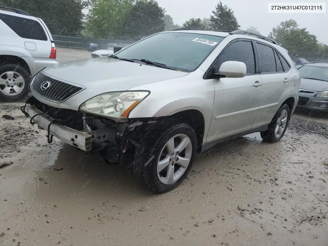 2007 Lexus Rx 350 VIN: 2T2HK31U47C012115 Lot: 56494795