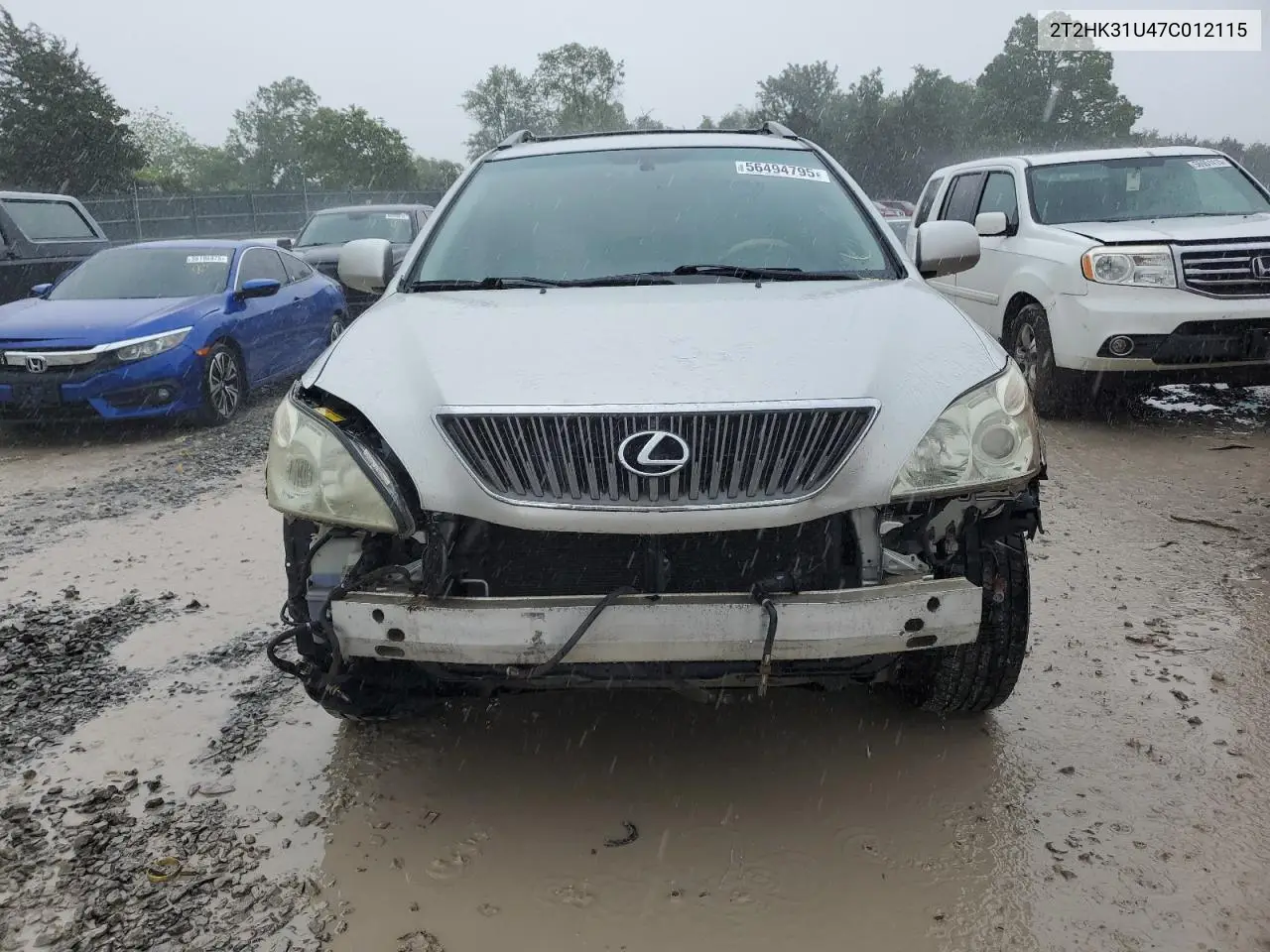 2007 Lexus Rx 350 VIN: 2T2HK31U47C012115 Lot: 56494795