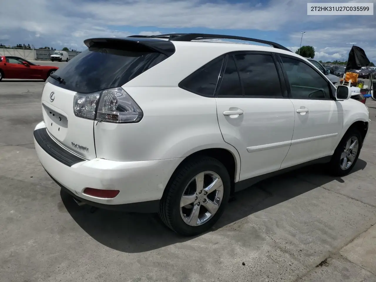 2007 Lexus Rx 350 VIN: 2T2HK31U27C035599 Lot: 56703095