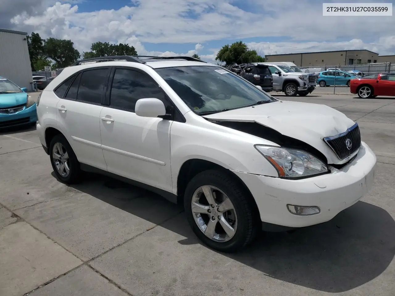 2007 Lexus Rx 350 VIN: 2T2HK31U27C035599 Lot: 56703095