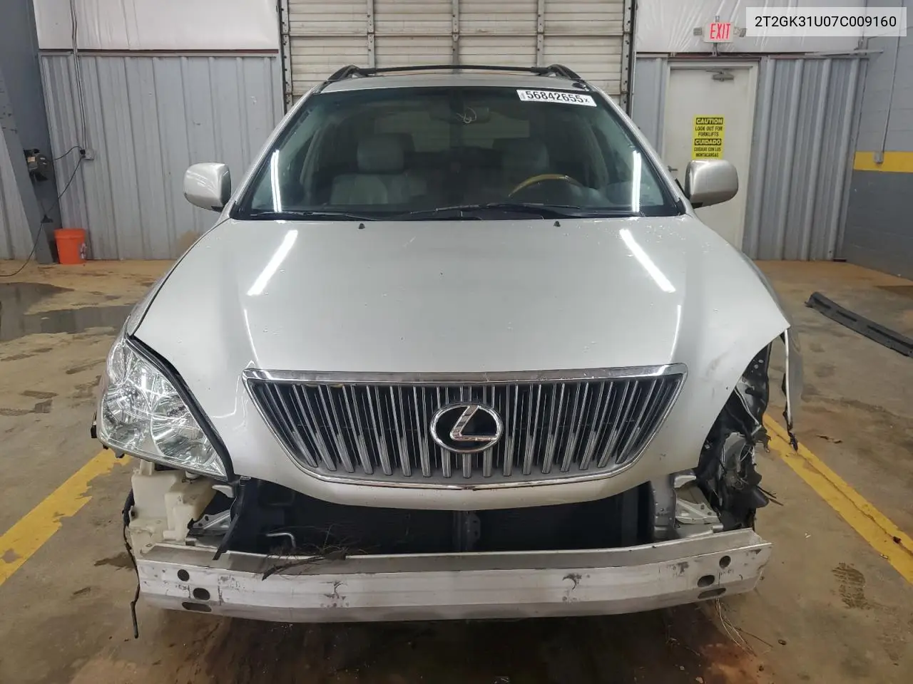 2007 Lexus Rx 350 VIN: 2T2GK31U07C009160 Lot: 56842655