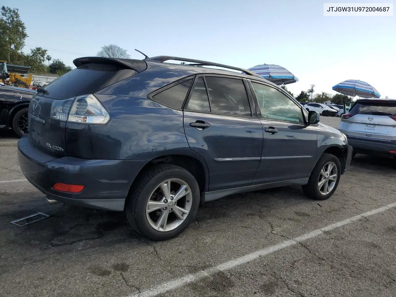 2007 Lexus Rx 400H VIN: JTJGW31U972004687 Lot: 57142905