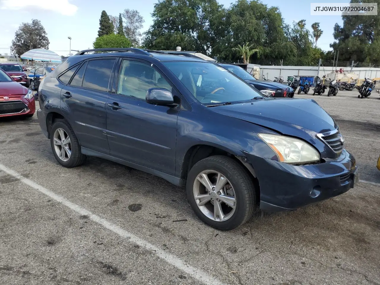 2007 Lexus Rx 400H VIN: JTJGW31U972004687 Lot: 57142905