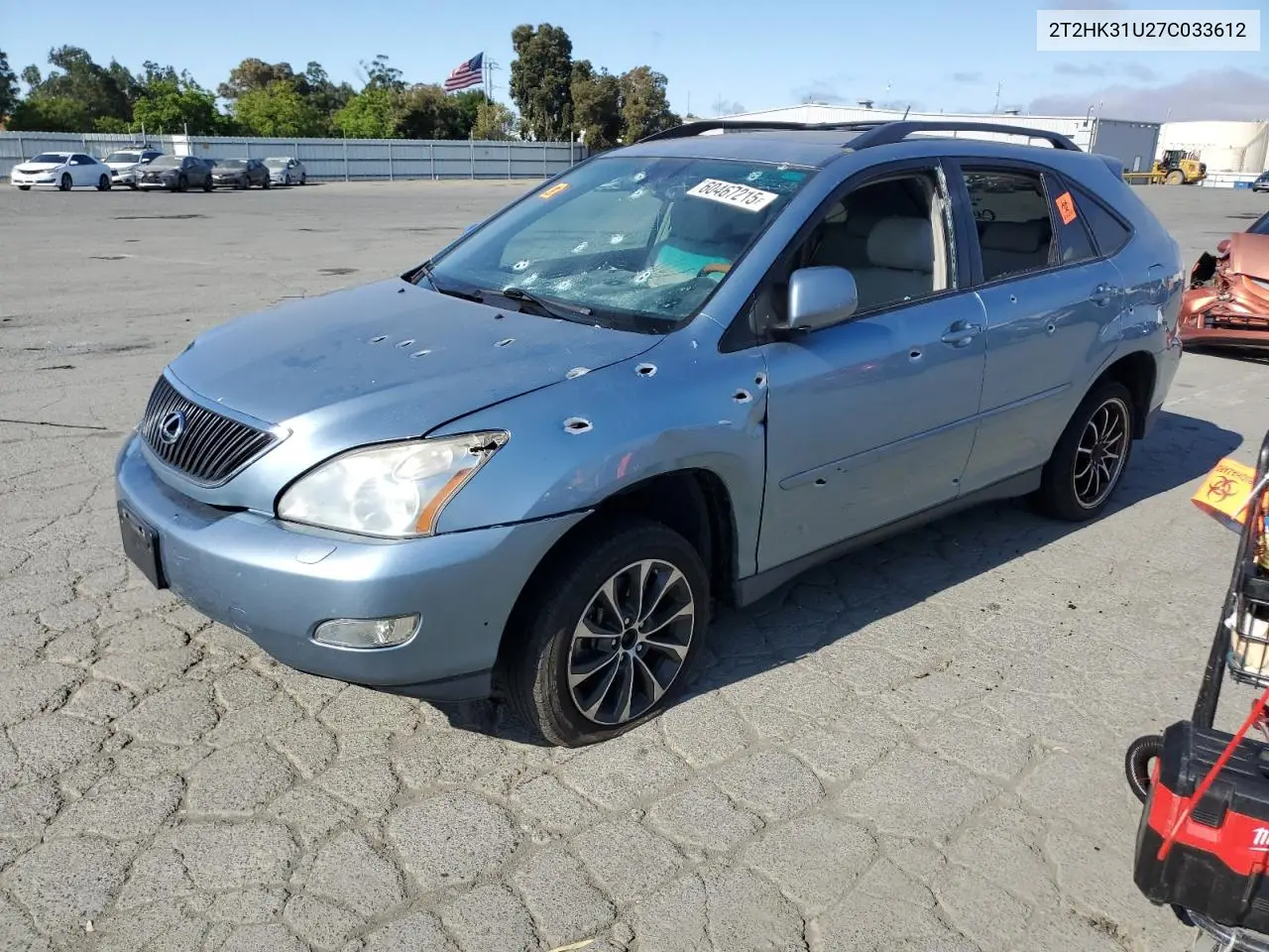 2007 Lexus Rx 350 VIN: 2T2HK31U27C033612 Lot: 60467215