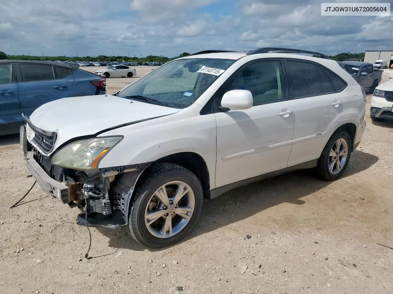 2007 Lexus Rx 400H VIN: JTJGW31U672005604 Lot: 61143715