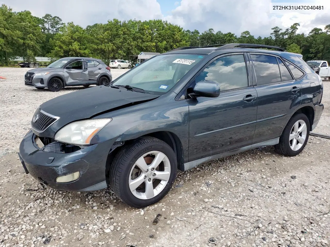 2007 Lexus Rx 350 VIN: 2T2HK31U47C040481 Lot: 61731115