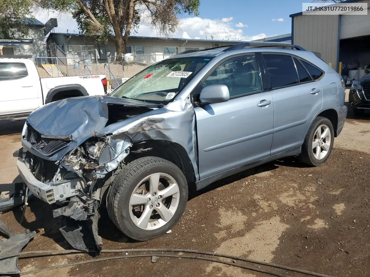 2007 Lexus Rx 350 VIN: JTJHK31U772019866 Lot: 62722685