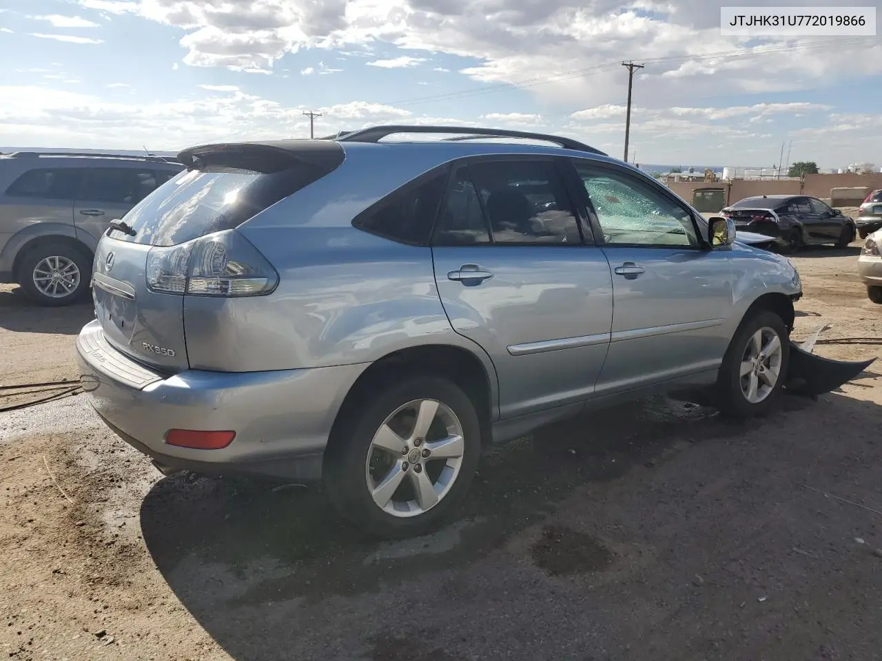 2007 Lexus Rx 350 VIN: JTJHK31U772019866 Lot: 62722685