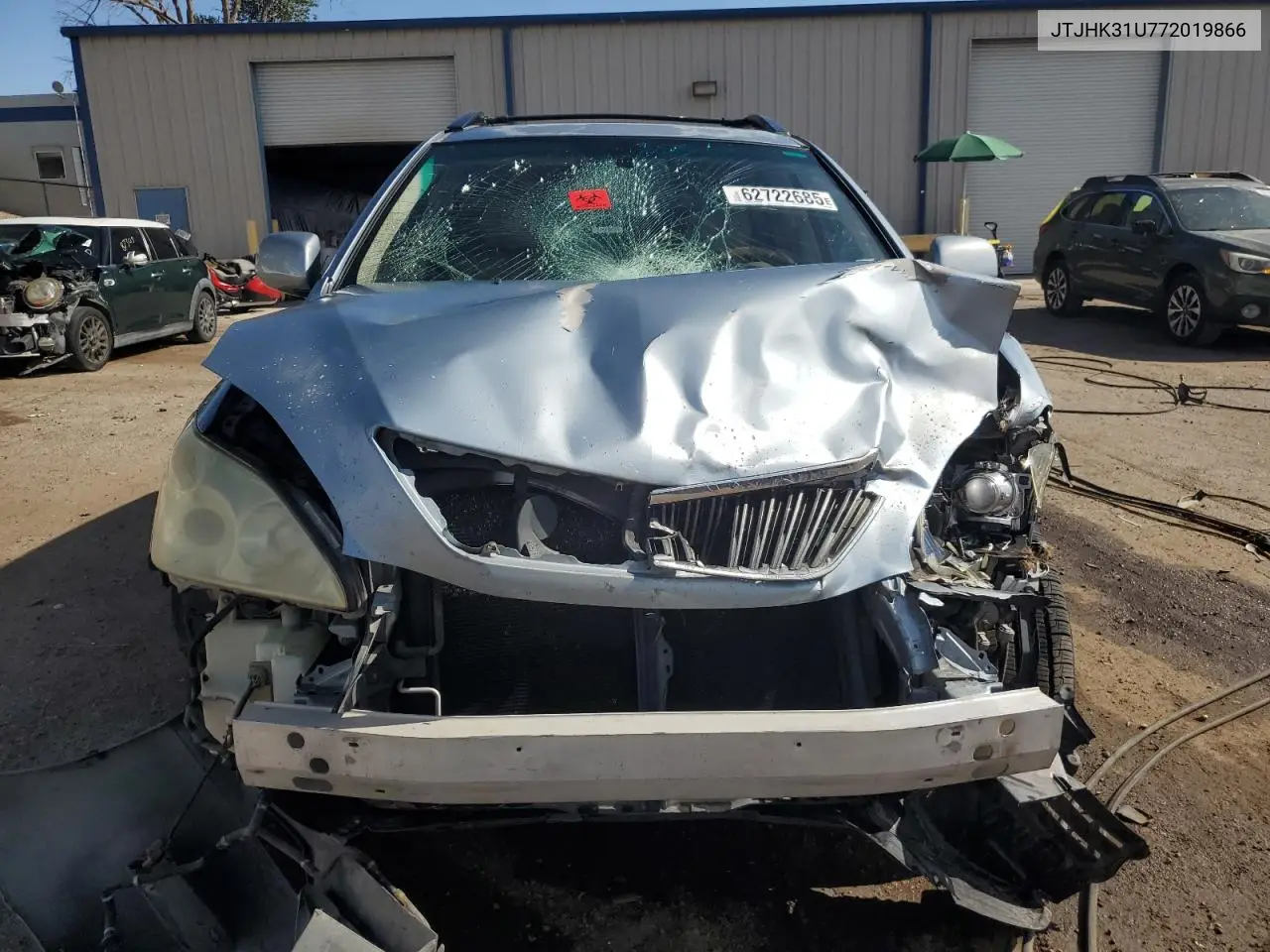 2007 Lexus Rx 350 VIN: JTJHK31U772019866 Lot: 62722685