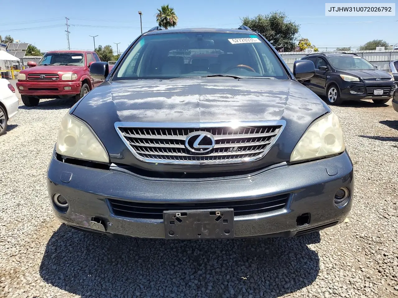 2007 Lexus Rx 400H VIN: JTJHW31U072026792 Lot: 62728935