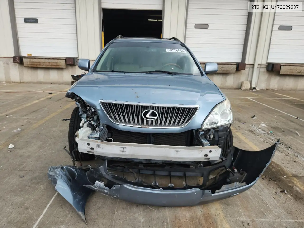 2007 Lexus Rx 350 VIN: 2T2HK31U47C029237 Lot: 62868485