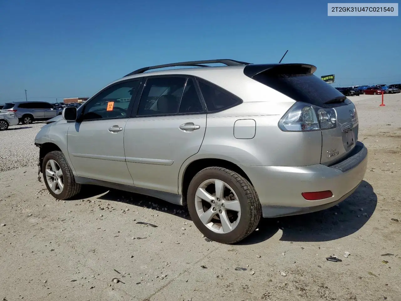 2007 Lexus Rx 350 VIN: 2T2GK31U47C021540 Lot: 63379315