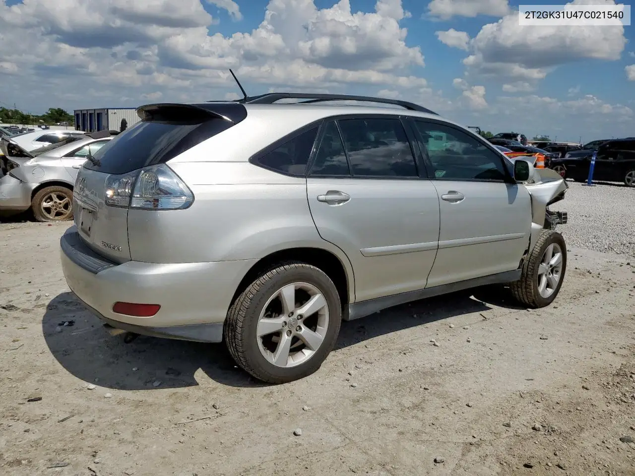 2007 Lexus Rx 350 VIN: 2T2GK31U47C021540 Lot: 63379315