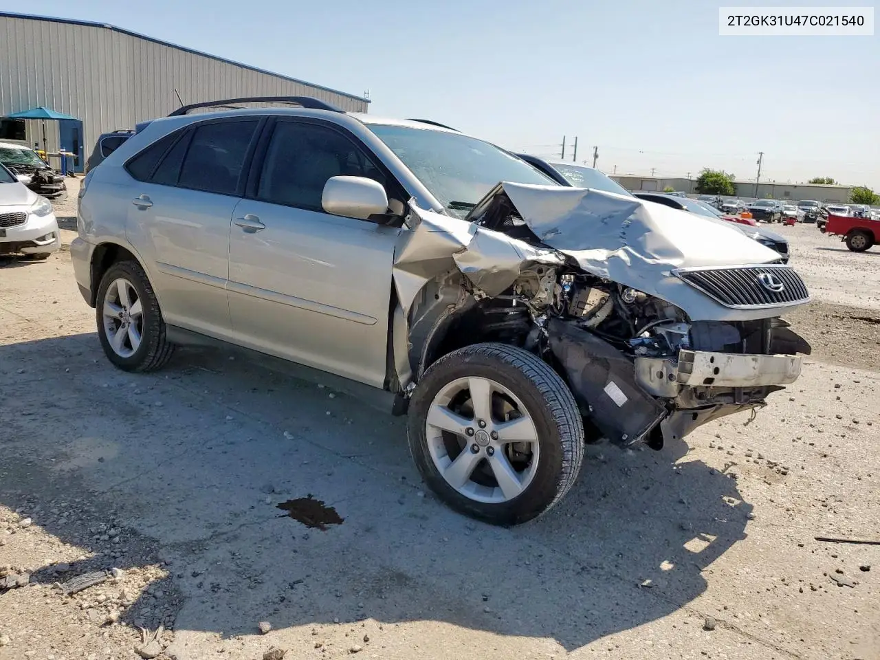 2007 Lexus Rx 350 VIN: 2T2GK31U47C021540 Lot: 63379315