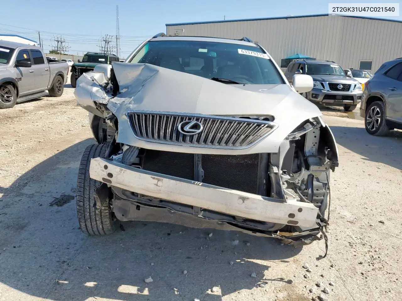 2007 Lexus Rx 350 VIN: 2T2GK31U47C021540 Lot: 63379315