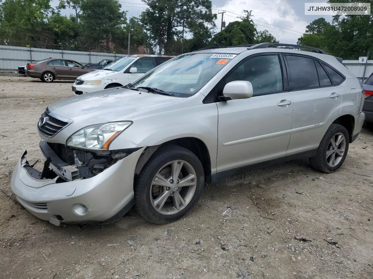 jtjhw31u472008909 JTJHW31U472008909 2007 Lexus Rx 400H