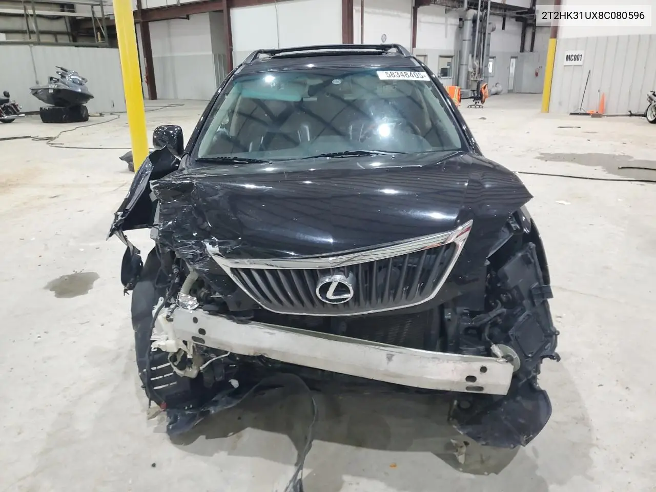 2008 Lexus Rx 350 VIN: 2T2HK31UX8C080596 Lot: 58348405