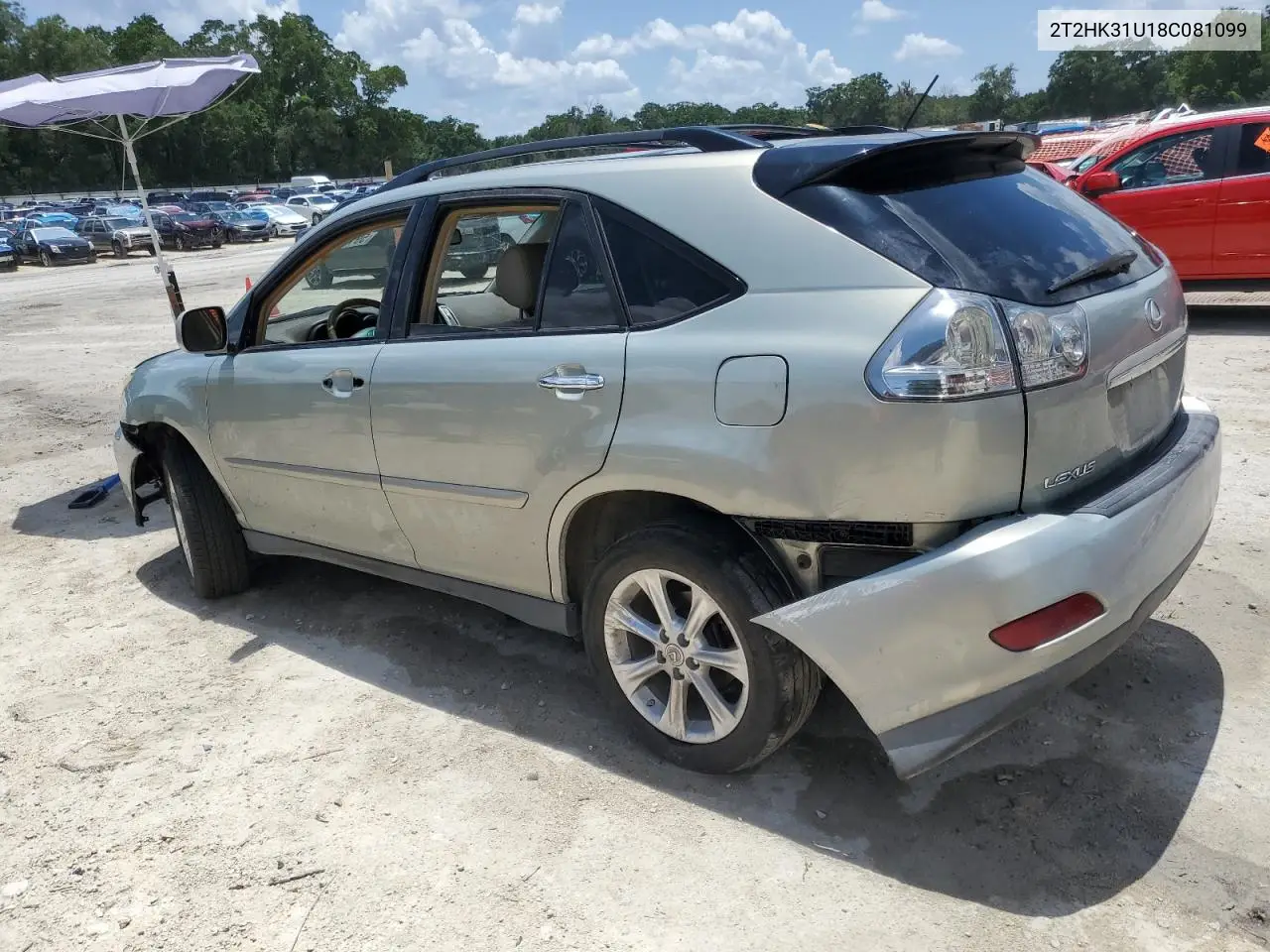 2008 Lexus Rx 350 VIN: 2T2HK31U18C081099 Lot: 59119345