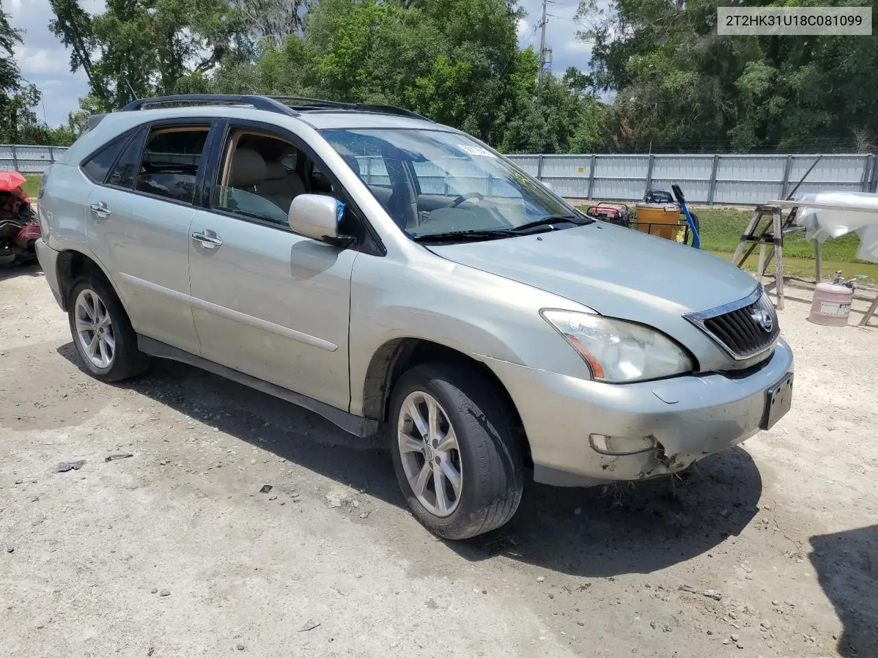 2008 Lexus Rx 350 VIN: 2T2HK31U18C081099 Lot: 59119345