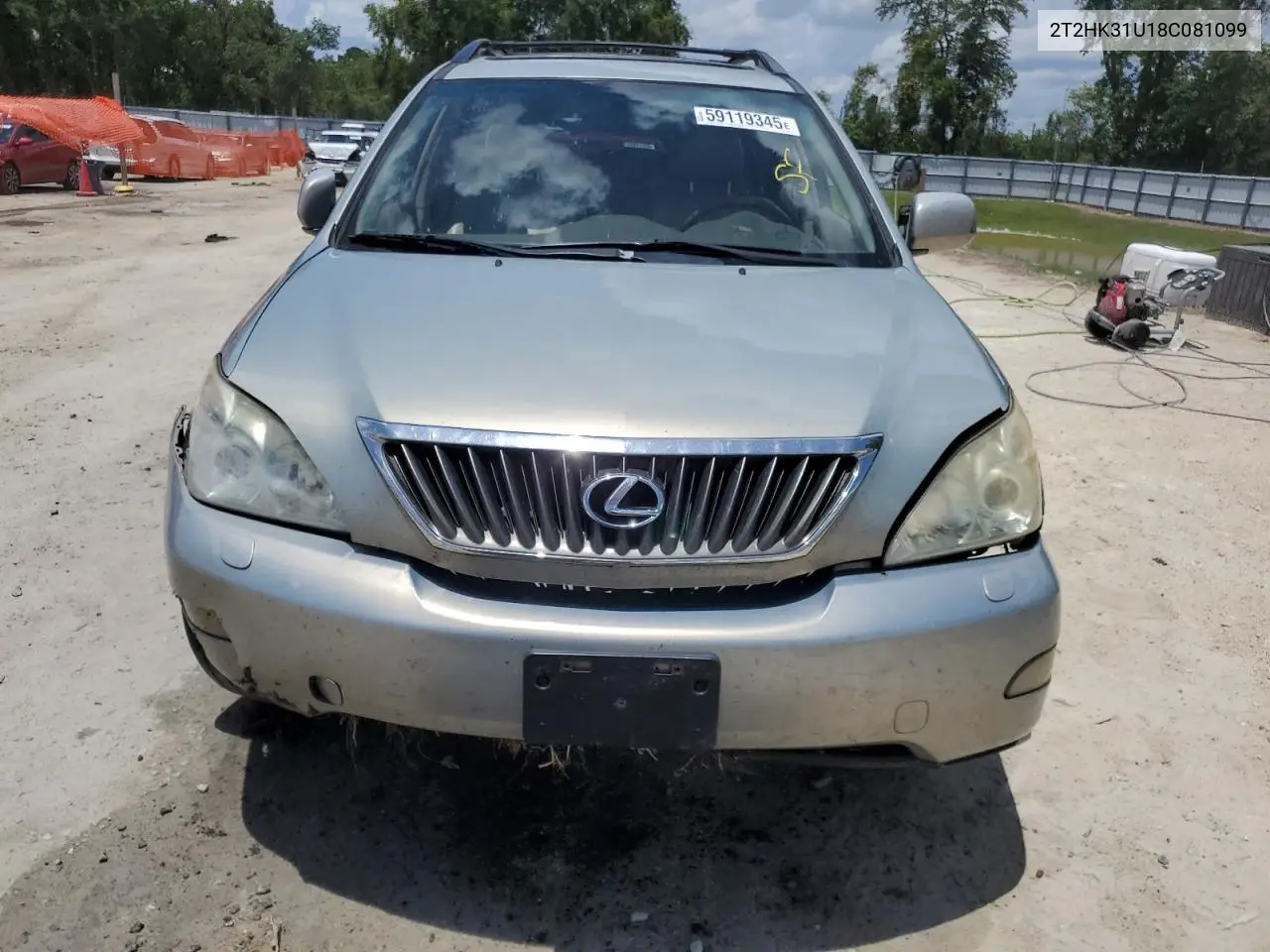 2008 Lexus Rx 350 VIN: 2T2HK31U18C081099 Lot: 59119345