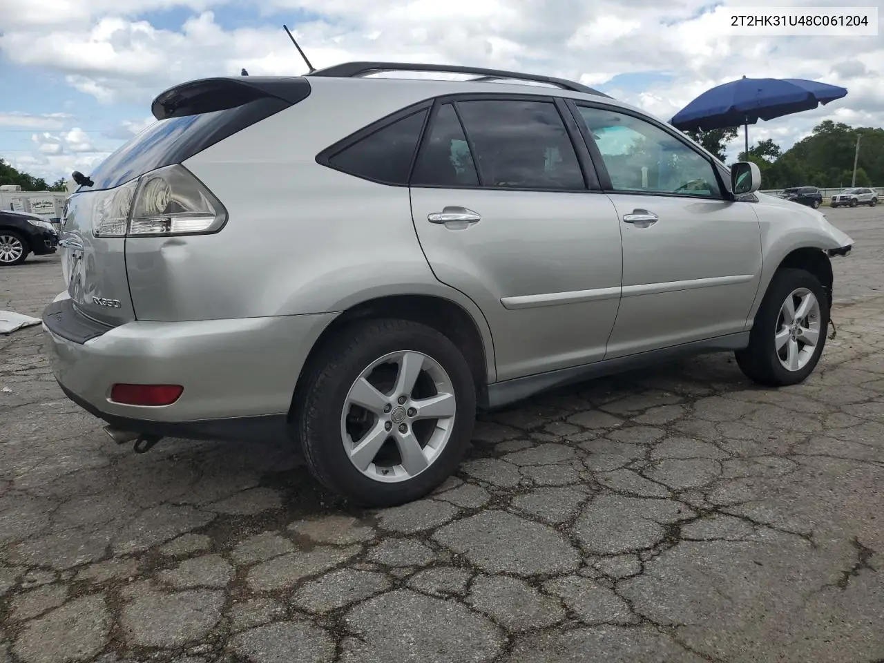 2008 Lexus Rx 350 VIN: 2T2HK31U48C061204 Lot: 62650915