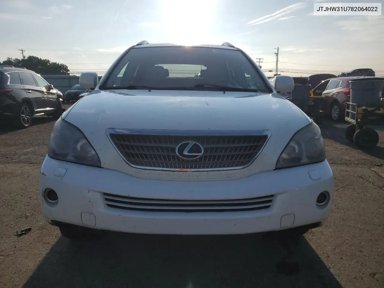 2008 Lexus Rx 400H VIN: JTJHW31U782064022 Lot: 62941875