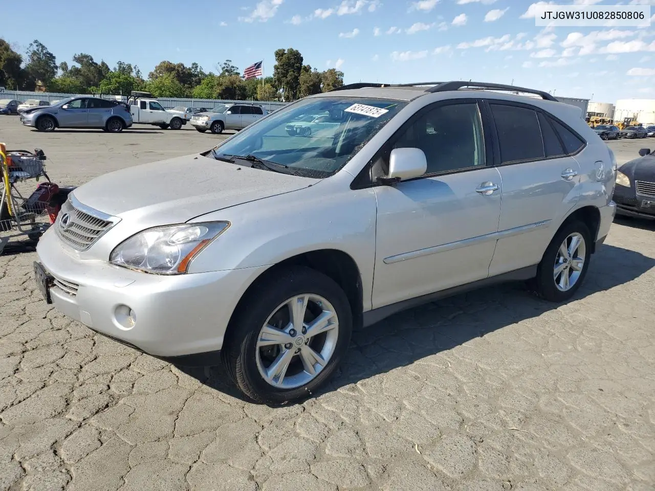 2008 Lexus Rx 400H VIN: JTJGW31U082850806 Lot: 63141875