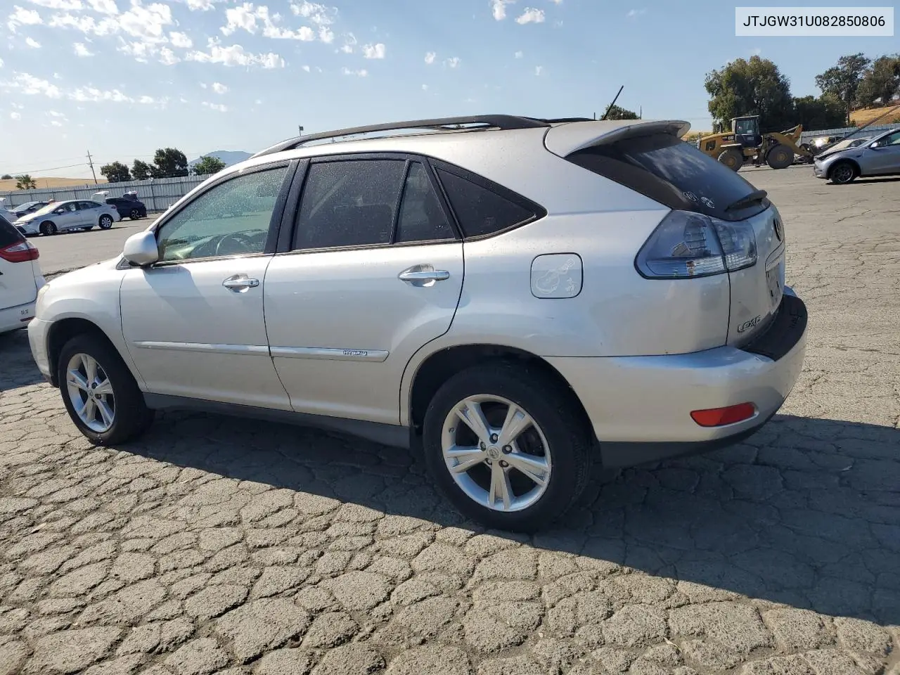 2008 Lexus Rx 400H VIN: JTJGW31U082850806 Lot: 63141875