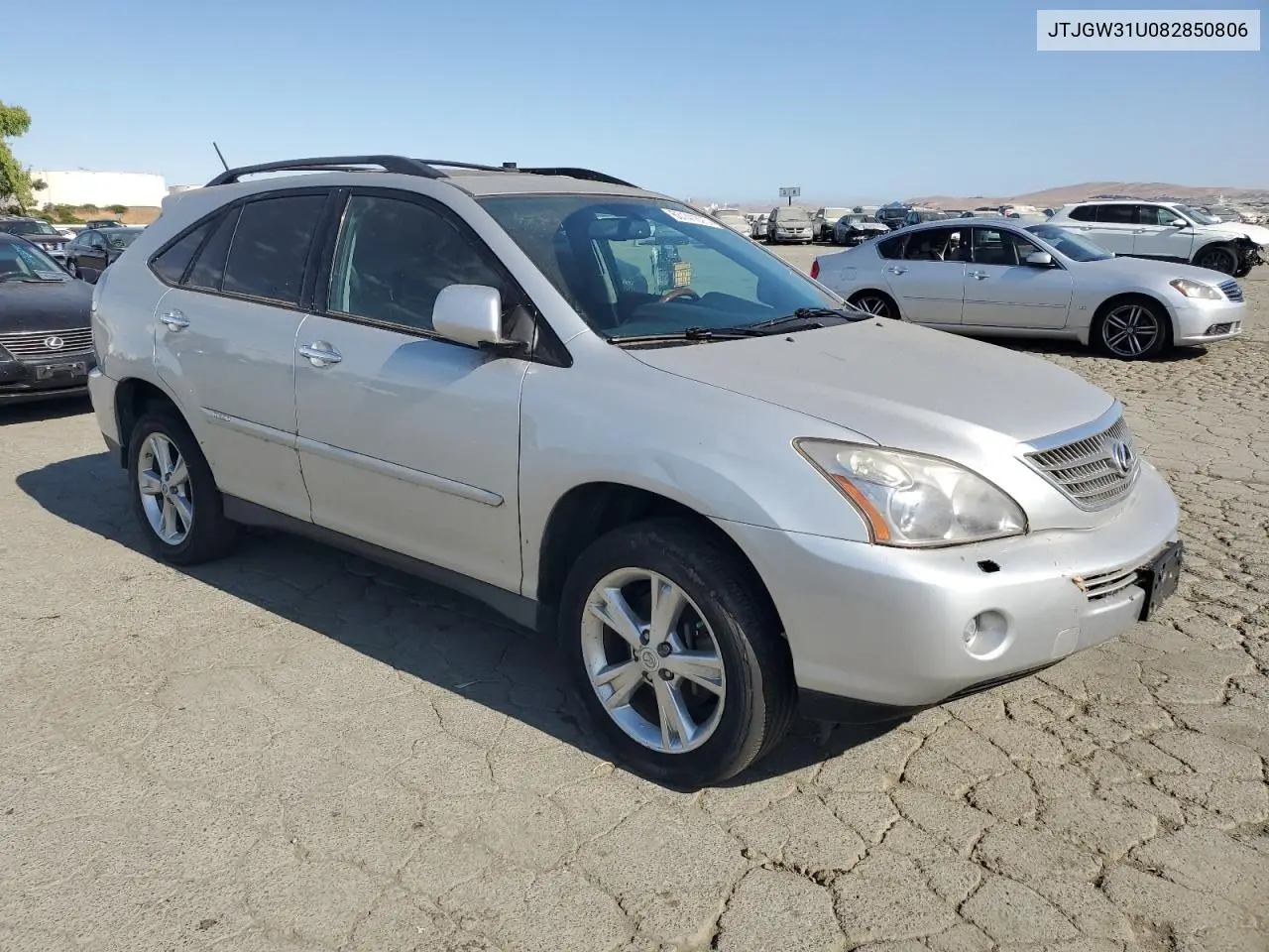 2008 Lexus Rx 400H VIN: JTJGW31U082850806 Lot: 63141875