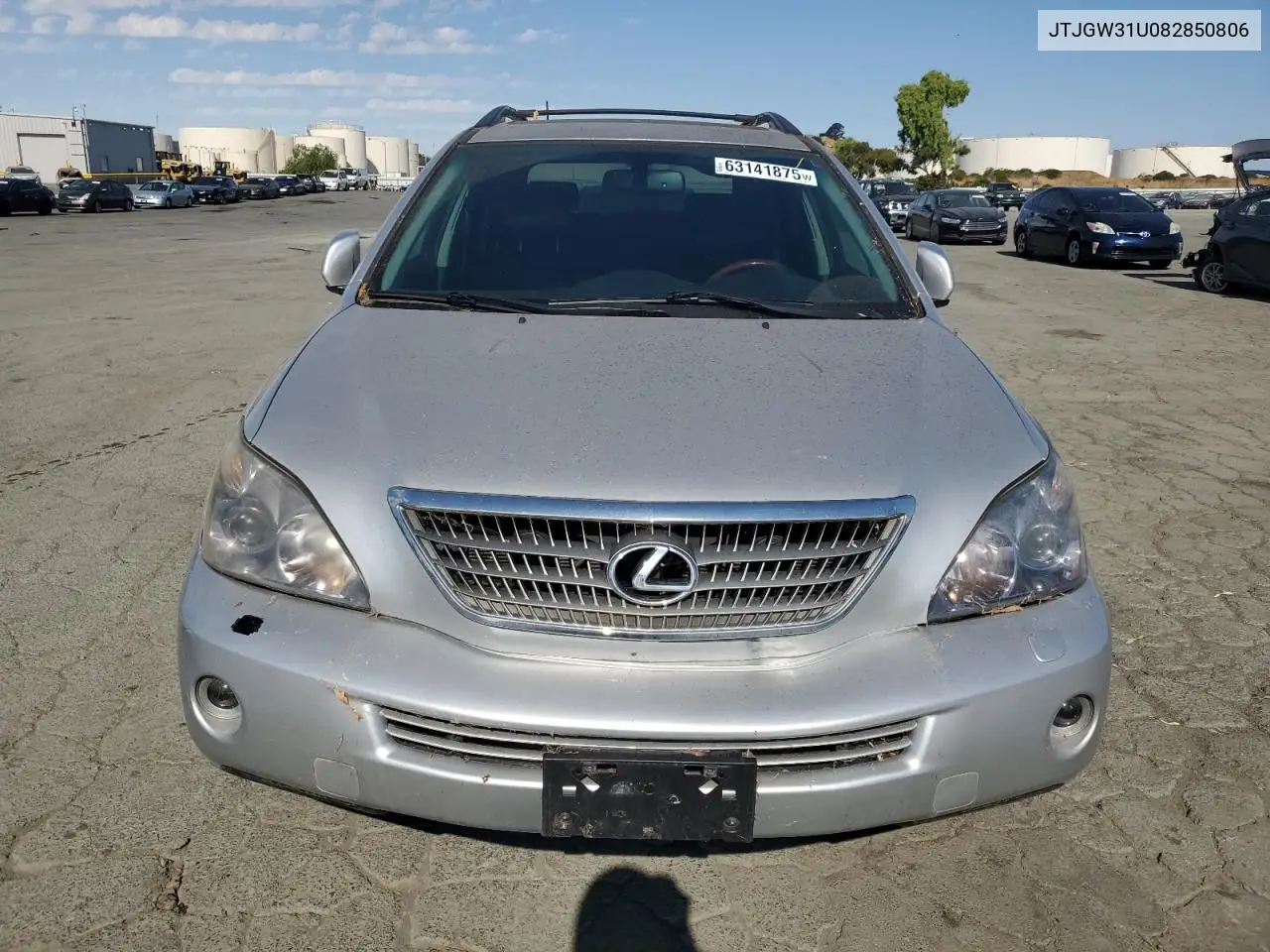 2008 Lexus Rx 400H VIN: JTJGW31U082850806 Lot: 63141875