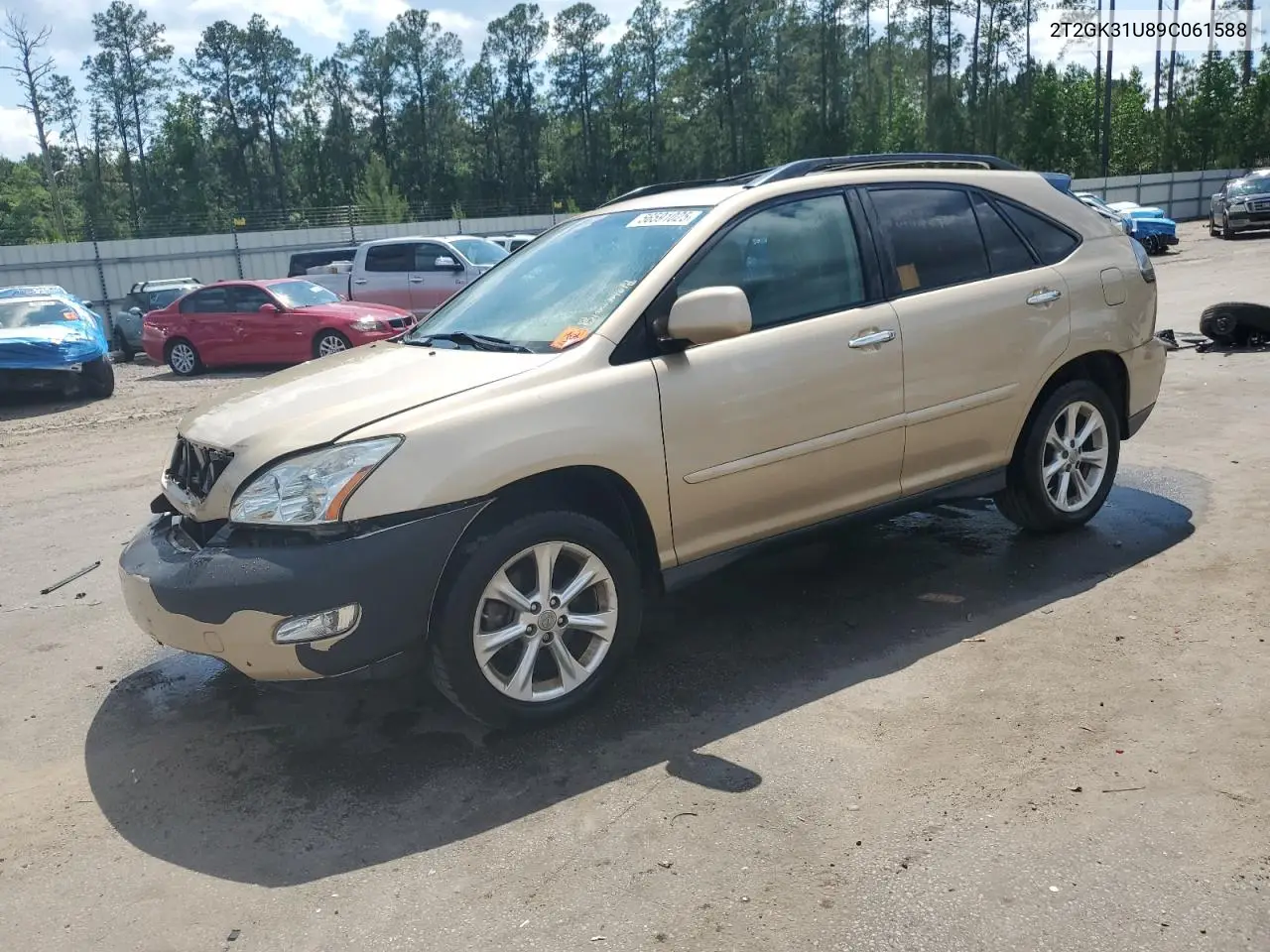2009 Lexus Rx 350 VIN: 2T2GK31U89C061588 Lot: 56591025