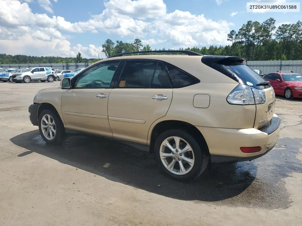 2009 Lexus Rx 350 VIN: 2T2GK31U89C061588 Lot: 56591025
