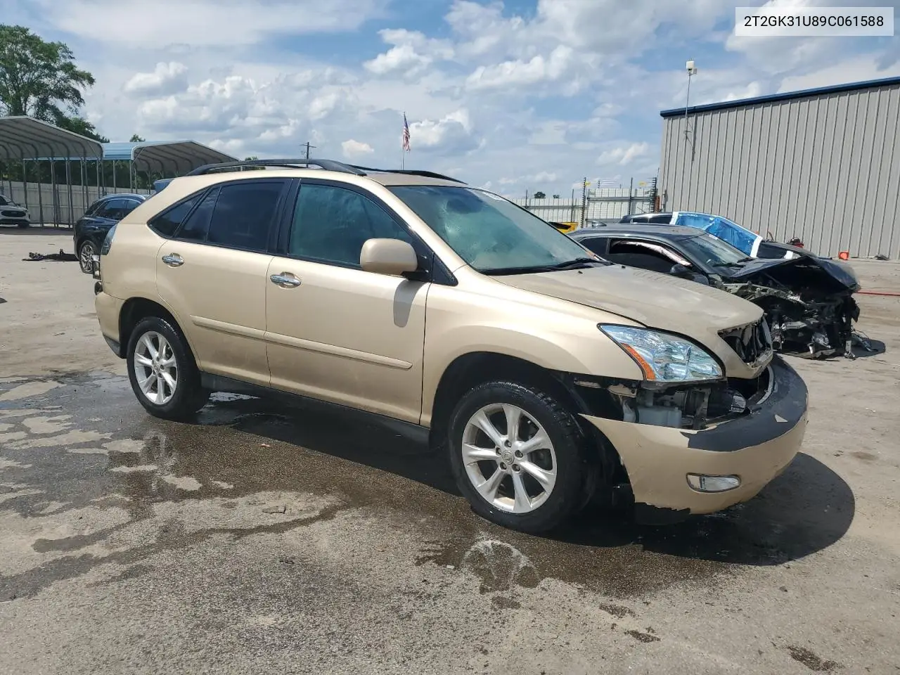 2009 Lexus Rx 350 VIN: 2T2GK31U89C061588 Lot: 56591025
