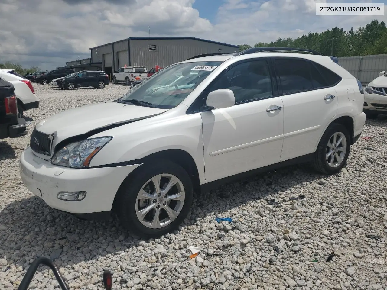 2009 Lexus Rx 350 VIN: 2T2GK31U89C061719 Lot: 56882895