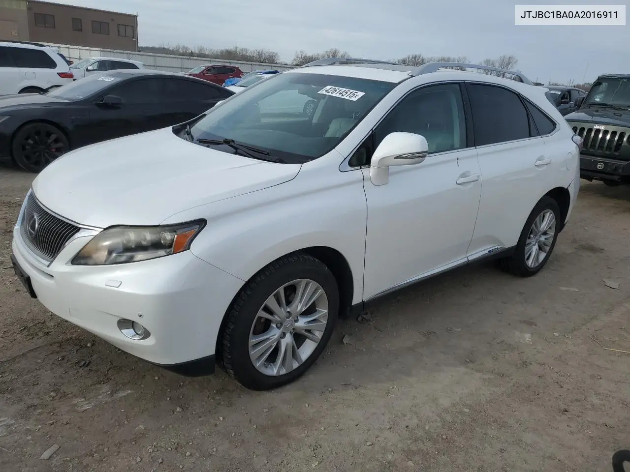 2010 Lexus Rx 450H VIN: JTJBC1BA0A2016911 Lot: 42614515