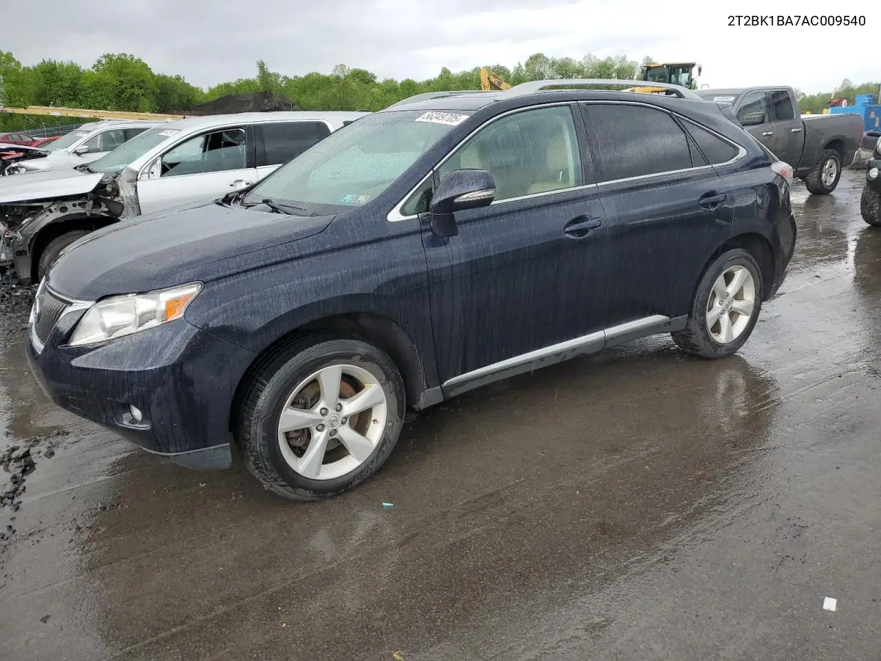 2010 Lexus Rx 350 VIN: 2T2BK1BA7AC009540 Lot: 56349705