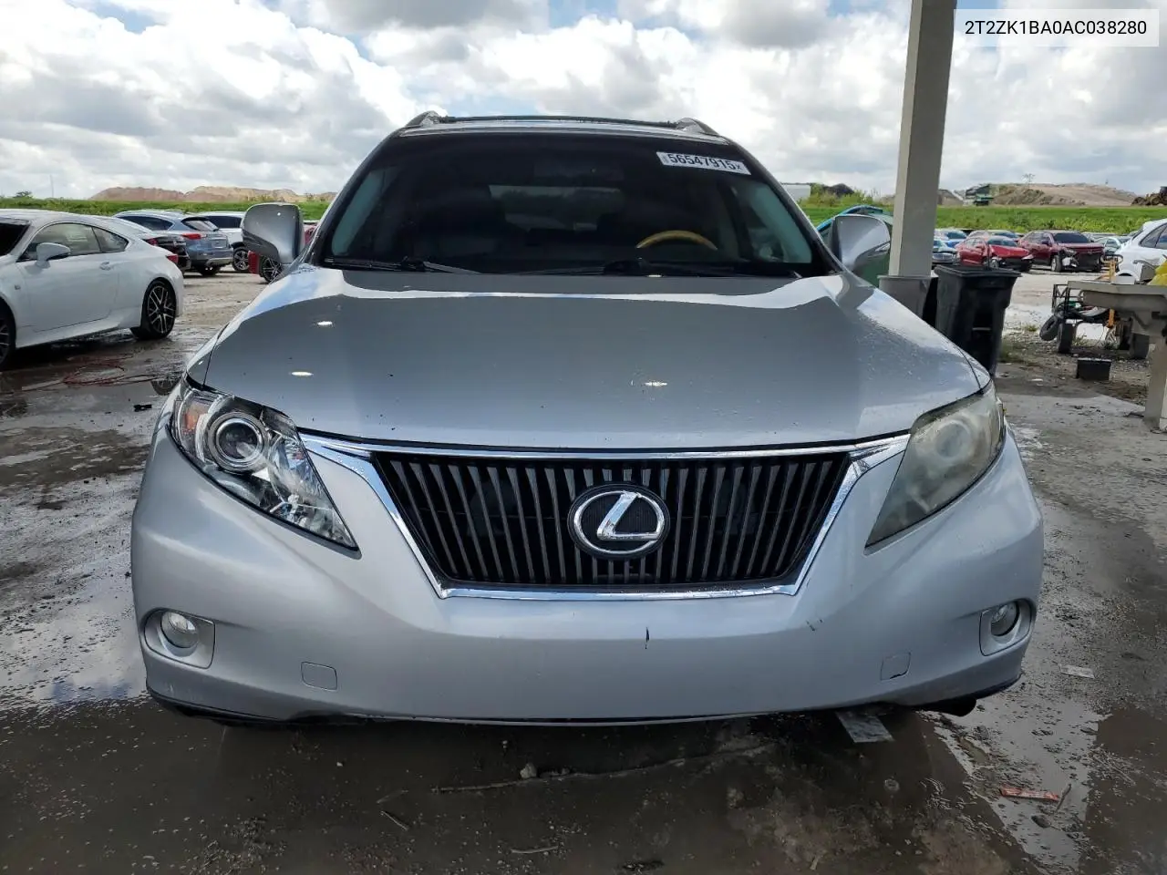 2010 Lexus Rx 350 VIN: 2T2ZK1BA0AC038280 Lot: 56547915
