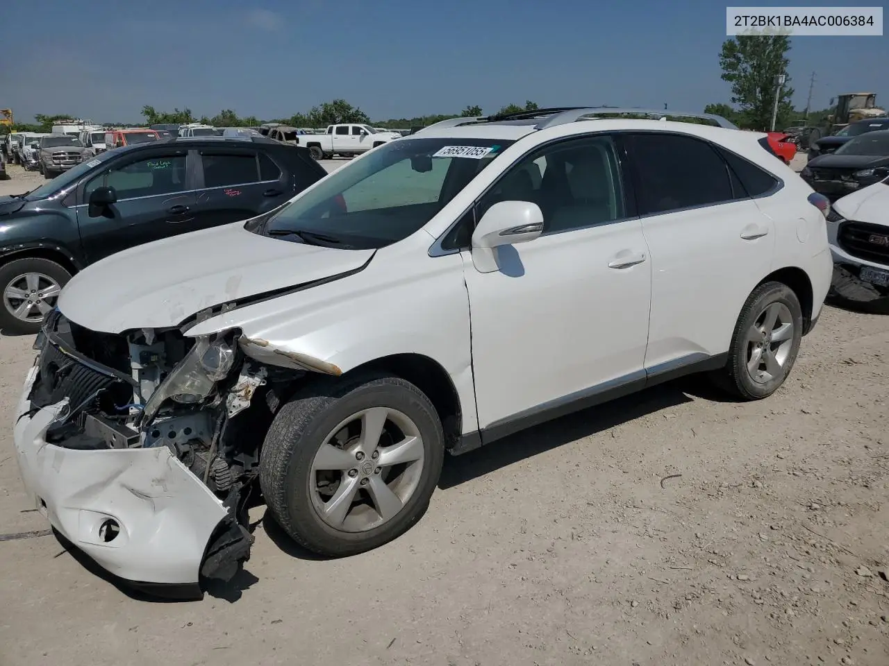 2010 Lexus Rx 350 VIN: 2T2BK1BA4AC006384 Lot: 56951055